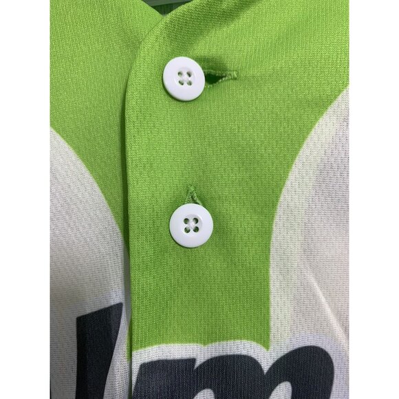 SHONAN BELLMARE FRIDAY NIGHT J LEAGUE JAPAN 12 GREEN STRIPE SHIRT SOCCER JERSEY - Picture 3 of 12